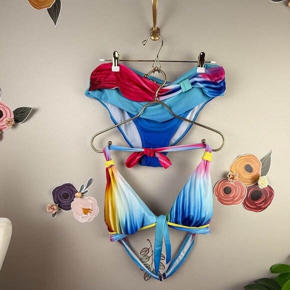 Other - Multi-colored Tye Dye Bikini Set - Size - XL